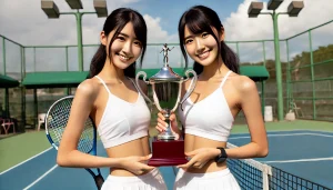 女子ダブルス優勝